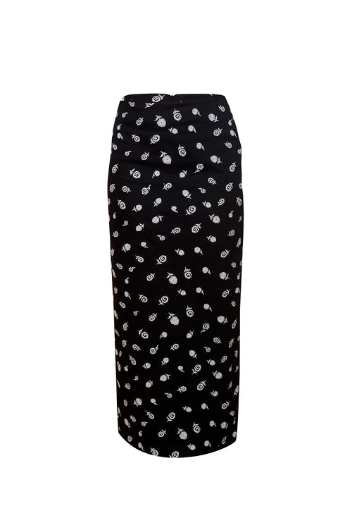 Falda Midi Rosita Negro